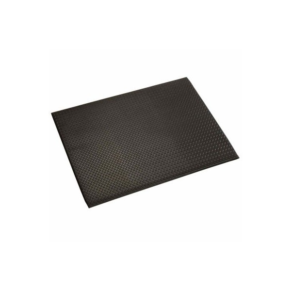 Apache Mills Diamond Deluxe Soft Foot Mat 1/2in Thick 3' x 4' Black